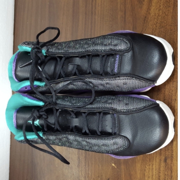 Rare DEADSTOCK Nike Jordan 13s 6.5y purple blue black - Picture 5 of 6